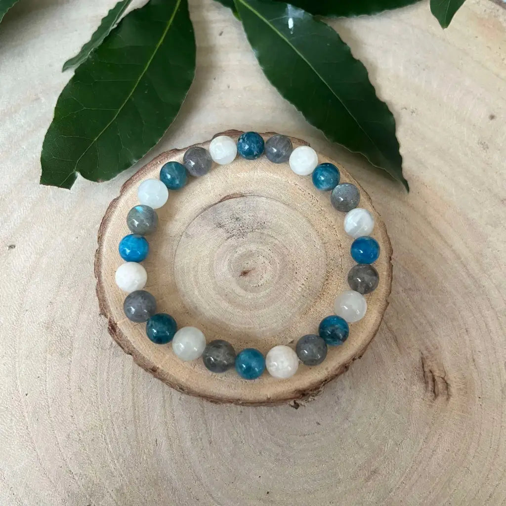 Bracelet Signe Cancer: Pierre de Lune Labradorite