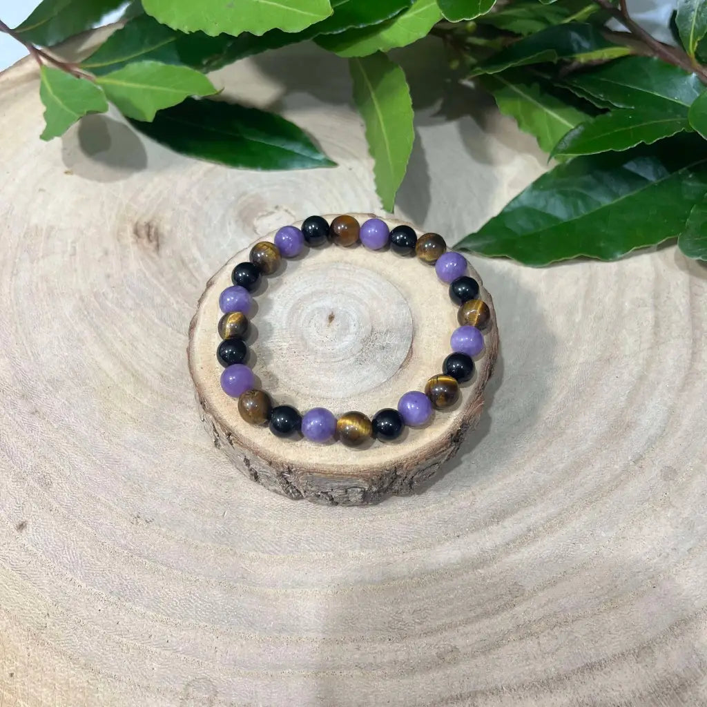 Bracelet Signe Scorpion: Oeil de Tigre Obsidienne