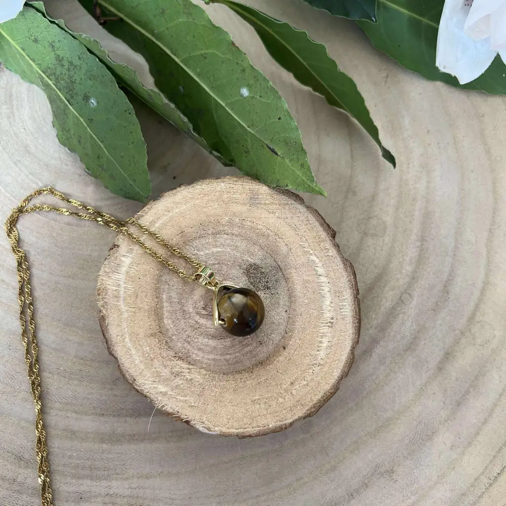 Collier Élégance en Pierre Naturelle - Collier acier