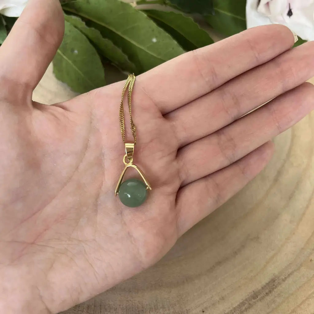 Collier Élégance en Pierre Naturelle - Collier acier