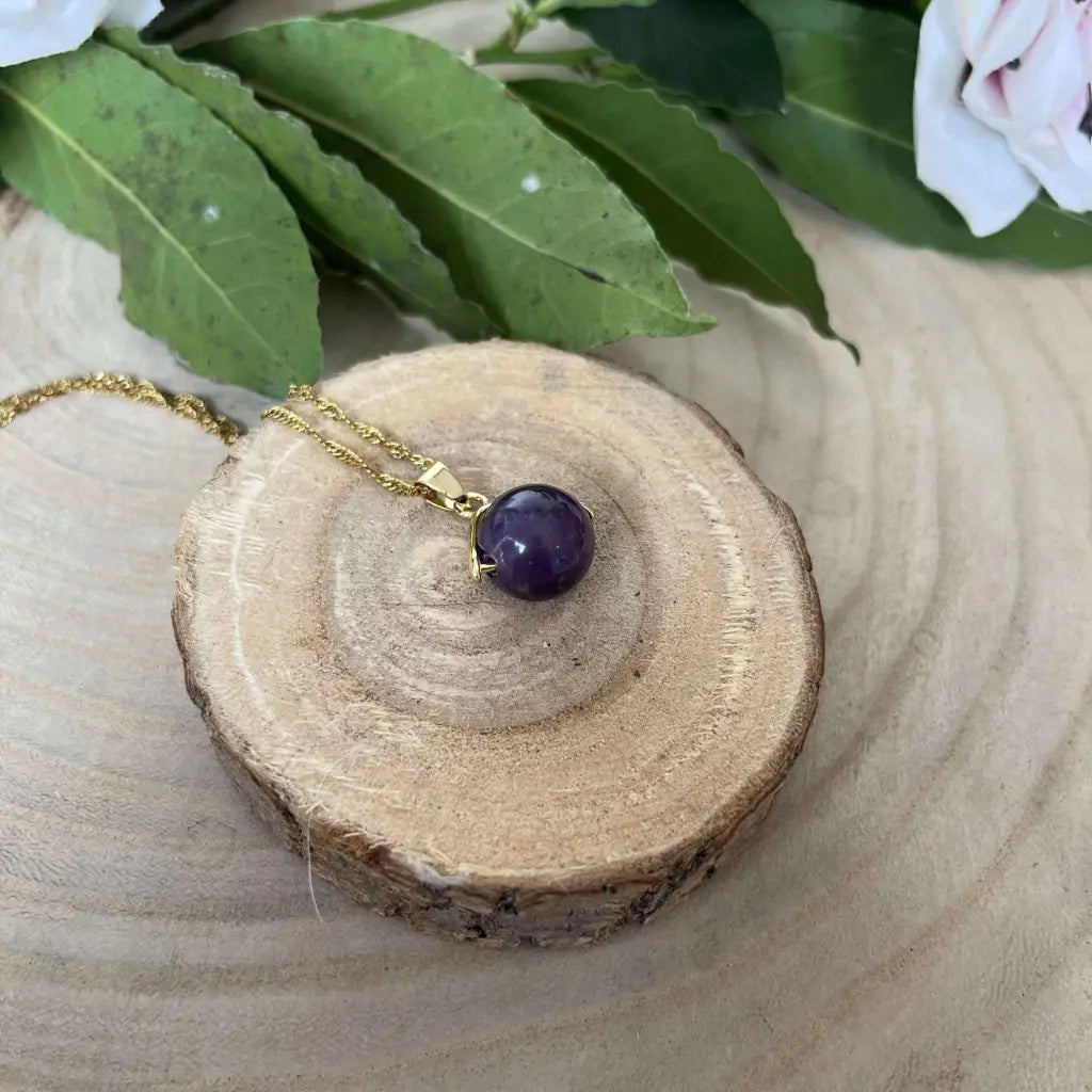 Collier Élégance en Pierre Naturelle - Collier acier