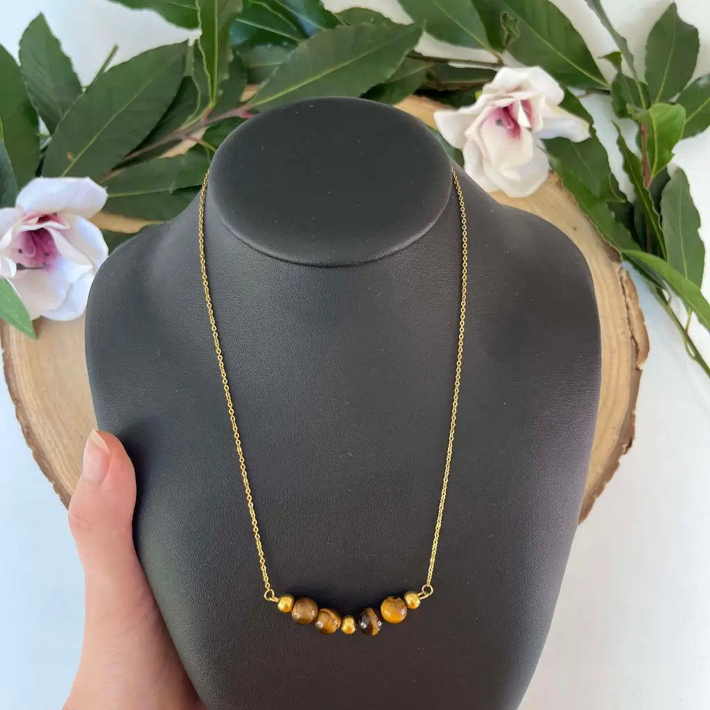 Collier Fusion Minérale - Collier acier inoxydable et perle