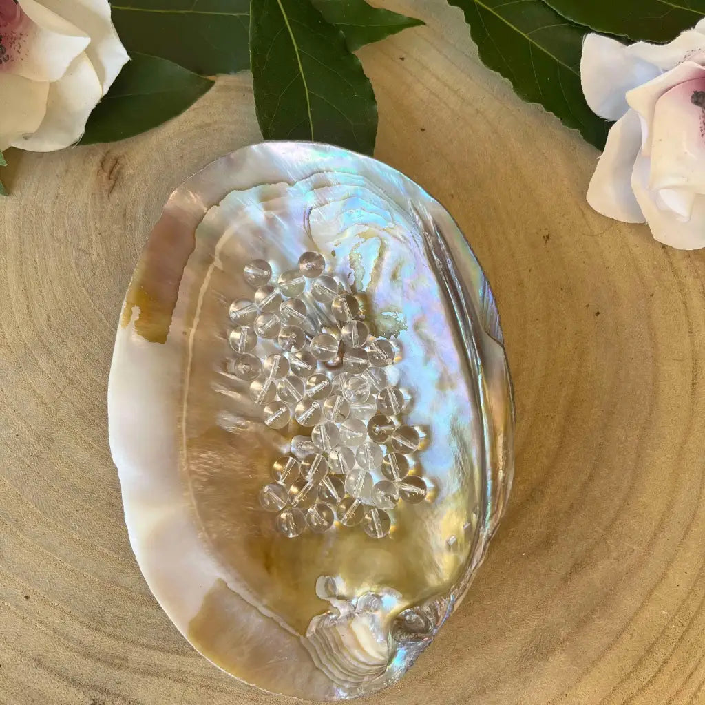 Collier Fusion Minérale - Or / Cristal de Roche - Collier