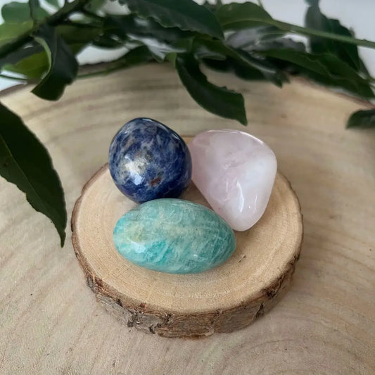 Kit 3 Pierres Naturelles Signe Astro Vierge - Kit 3 Pierres