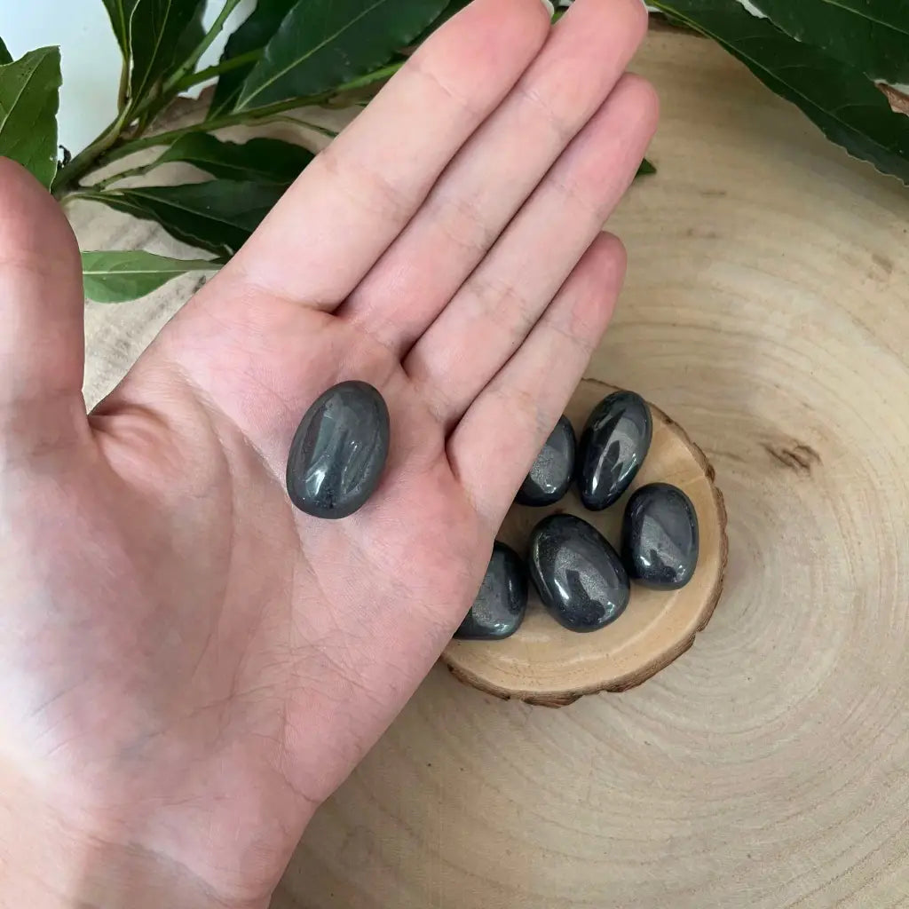 Mini Pierre Roulée Hématite - 15 / 25 mm - pierres