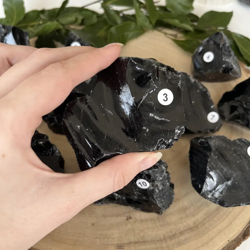 Pierre Obsidienne Noire Brute et Ses Pouvoirs - 3