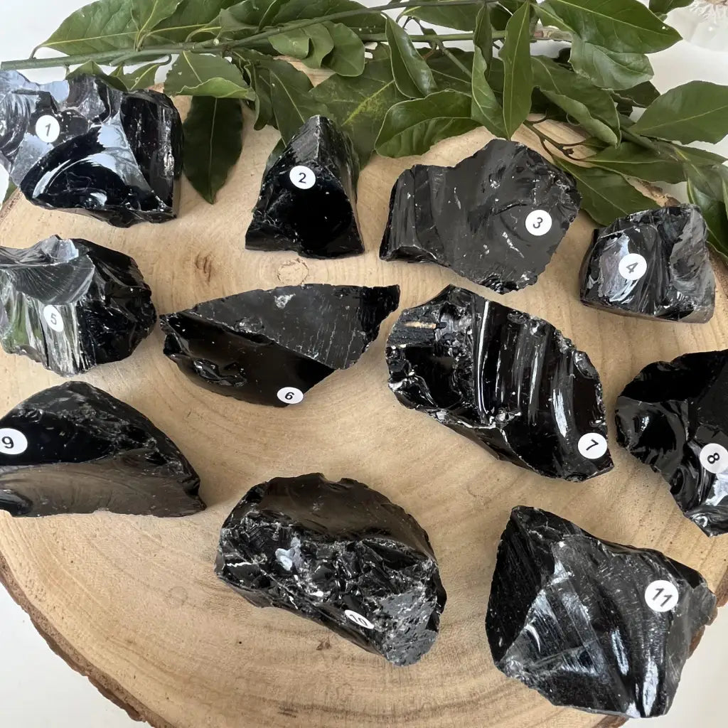 Pierre Obsidienne Noire Brute et Ses Pouvoirs - Bracelets