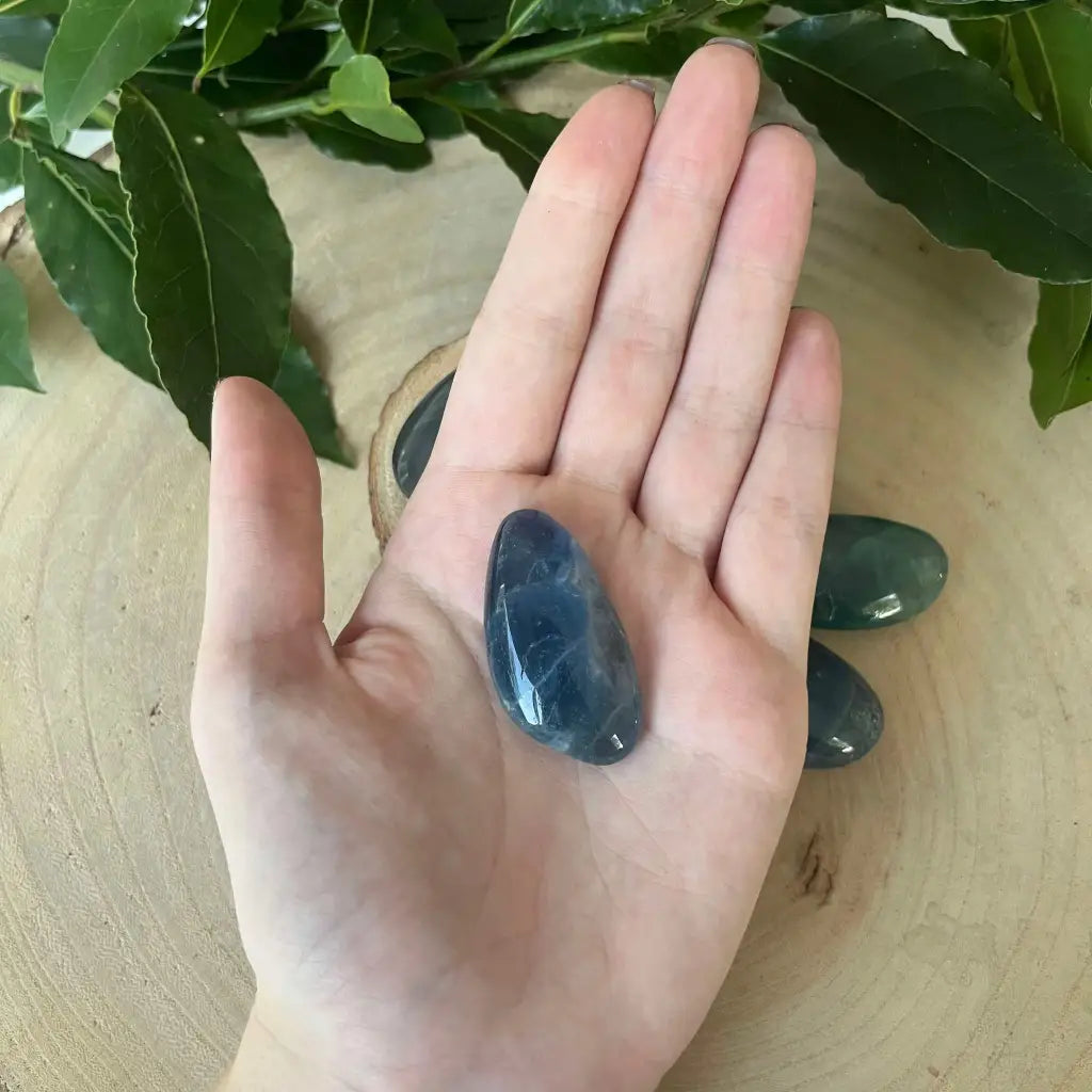 Pierre Roulée en Fluorite Bleu-Verte - 35/60 mm - Pierre