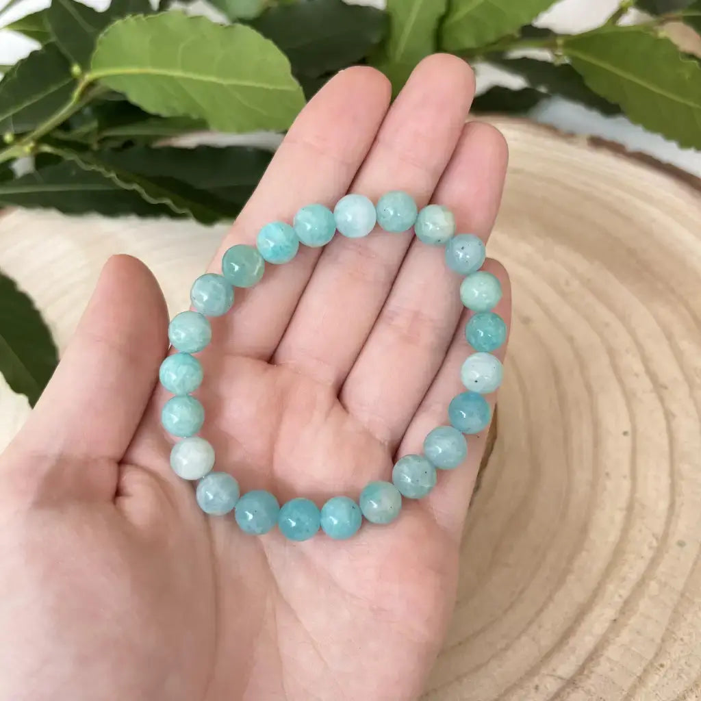 Bracelet Amazonite Naturel avec perles multicolores, idéal pour un style bohème et naturel