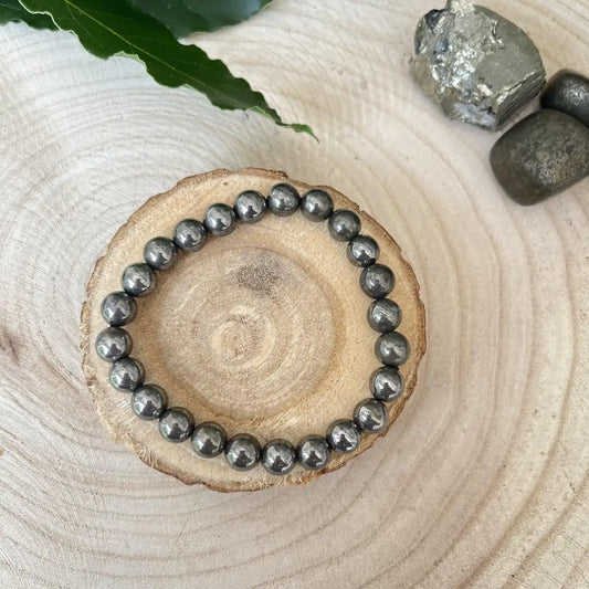 Bracelet de Pyrite - Énergie et Élégance Combinées - Unique