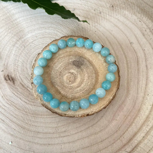 Bracelet en Amazonite du Pérou - Unique 18/19 cm - Bracelets