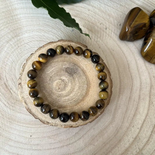 Bracelet Œil de Tigre: Force et Protection - Unique 18/19 cm