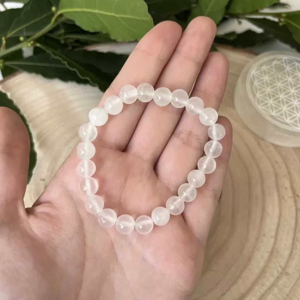 Bracelet Sélénite Naturelle et ses bienfaits - Unique 18/19