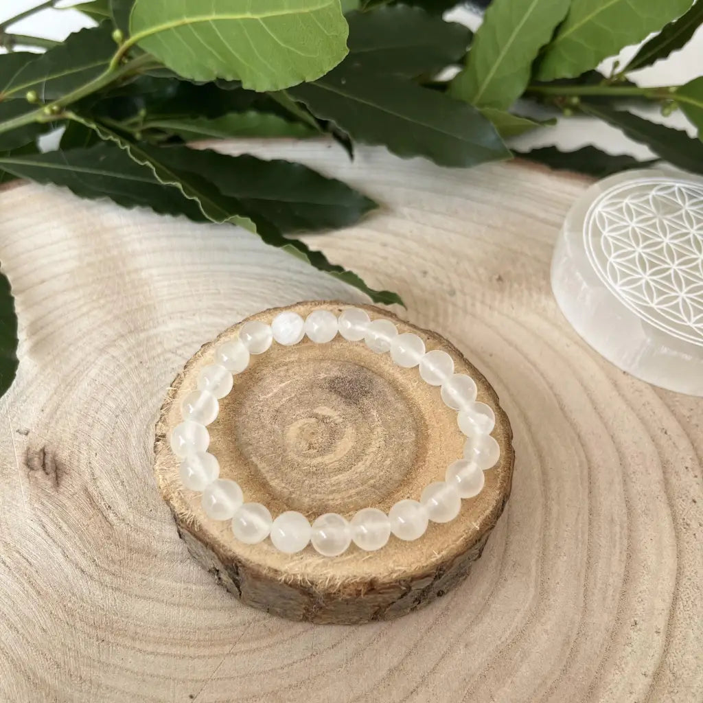 Bracelet Sélénite Naturelle et ses bienfaits - Unique 18/19
