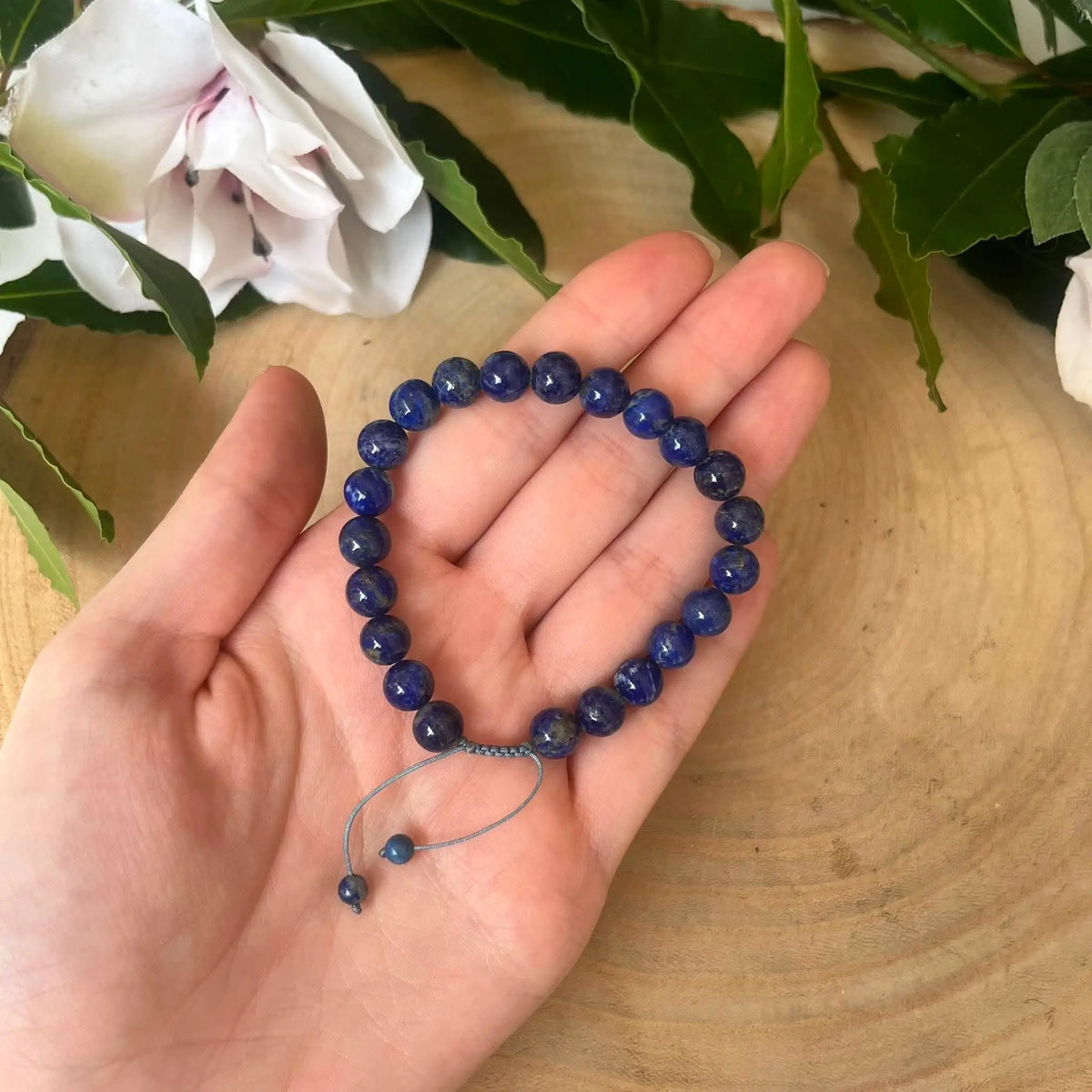 Bracelet Shambala Lapis-Lazuli Réglable - Communication et Sérénité