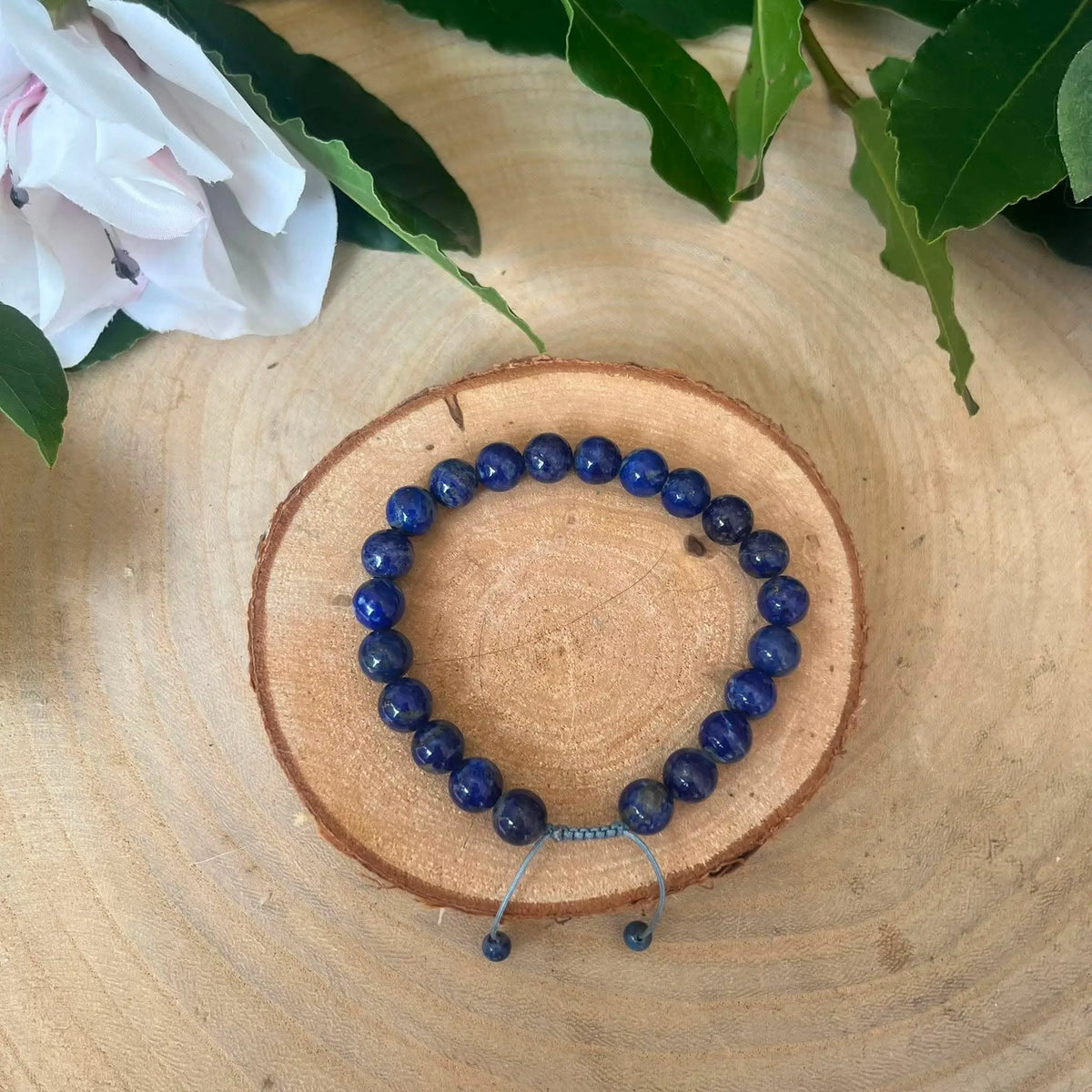 Bracelet Shambala Lapis-Lazuli Réglable - Communication et Sérénité