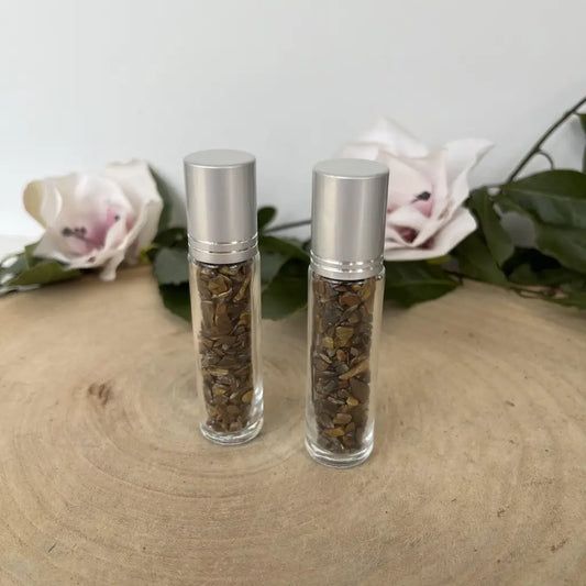 Flacon Roll-On en Œil de Tigre – 10 ml | Pierre Naturelle