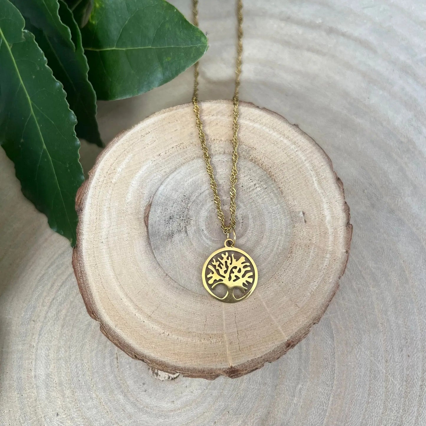 Pendentif Arbre de Vie en Acier Inoxydable - Collier